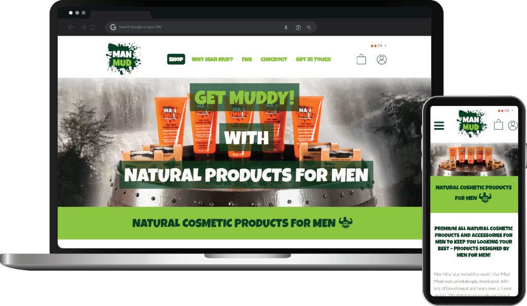 Web Design Case Study Cover Photo Man Mud