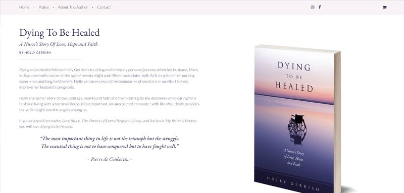 Web Design Case Study Cover Photo Dying to be healed