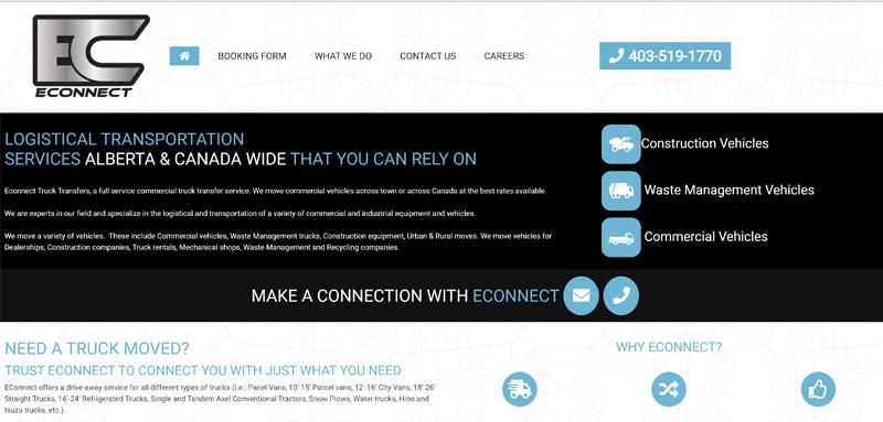 Web Design Case Study Cover Photo E Connect Transfers