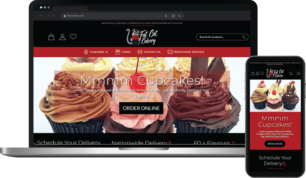 Web Design Case Study Cover Photo Fat Cakery