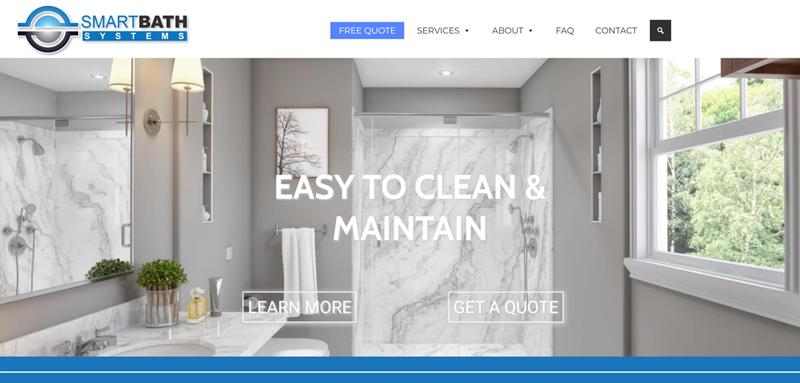Web Design Case Study Cover Photo Smarth Bath Systems